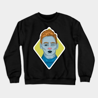 Sad male clown Crewneck Sweatshirt